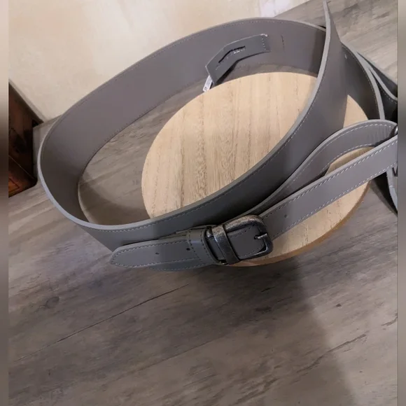 Free people belt new women's m/l cowhide large buckle nwot - Picture 5 of 11